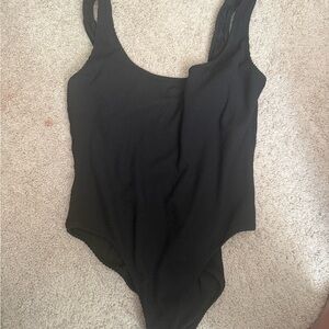 J. Crew Black Textured Bathing Suit Size 16